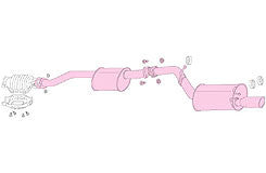 FUJITSUBO Legalis R  Exhaust For WGNC34 Stagea 2.5 Turbo 4WD 790-14911