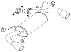 FUJITSUBO AUTHORIZE S Exhaust For TNZ51 Murano 2.5 4WD 360-18221