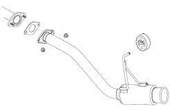 FUJITSUBO Legalis K typeII  Exhaust For L350S Tanto Custom turbo 2WD 450-71213