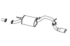 FUJITSUBO AUTHORIZE S Exhaust For MA15S Solio 1.2 2WD 350-82511