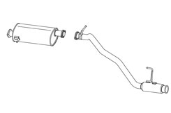 FUJITSUBO AUTHORIZE R Exhaust For VR2E26 NV350 caravan 2.0 gasoline 2WD 560-17223