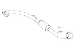 FUJITSUBO AUTHORIZE R Exhaust For ZVW40W Prius α 1.8 2WD G's 540-21456