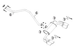 FUJITSUBO AUTHORIZE S Exhaust For ZVW51 Prius 1.8 2WD 350-21461