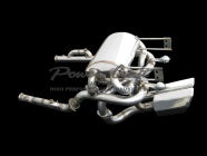 POWER CRAFT HYBRID EXHAUST MUFFLER SYSTEM SUS SQUARE TAIL FOR LAMBORGHINI MURCIELAGO LP640 LP650 P-LA310102