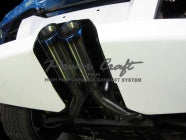 POWER CRAFT HYBRID EXHAUST MUFFLER SYSTEM TITAN SQUARE TAIL BLUE TAIL FOR LAMBORGHINI MURCIELAGO LP620 P-LA310101-BLT