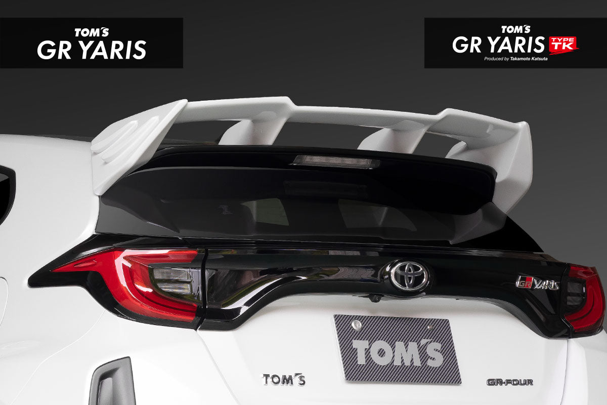 TOMS REAR FROOF WING WHITE 089 FOR TOYOTA GR YARIS GXPA16 GXPA12 76871-TPA16-W
