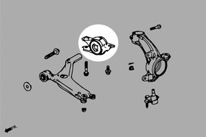 M&M HONDA FRONT LOWER COMPLIANCE REINFORCED BUSH KITHARDRACE FOR HONDA CIVIC FL5 00800-FL5-M001