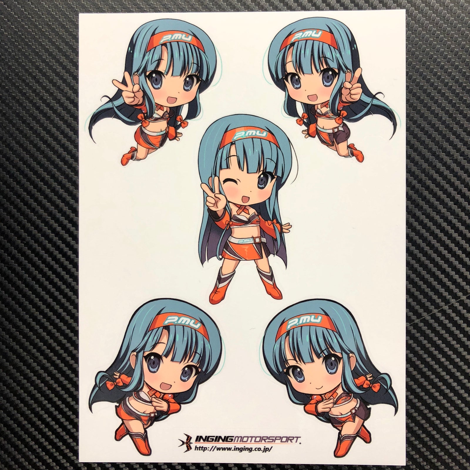 INGING MOTORSPORT MIU-CHAN STICKER (CENTRAL WINK PIECE) FOR  INGING-MOTORSPORT-00008