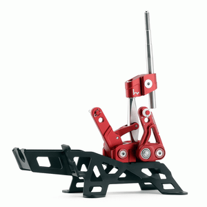 M&M HONDA SHORT SHIFTER ASSEMBLY RED COLOR HYBRID RACING FOR INTEGRA DC5 00111-DC5-HR01R
