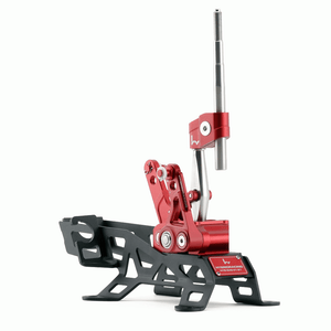M&M HONDA SHORT SHIFTER ASSEMBLY RED COLOR HYBRID RACING FOR INTEGRA DC5 00111-DC5-HR01R