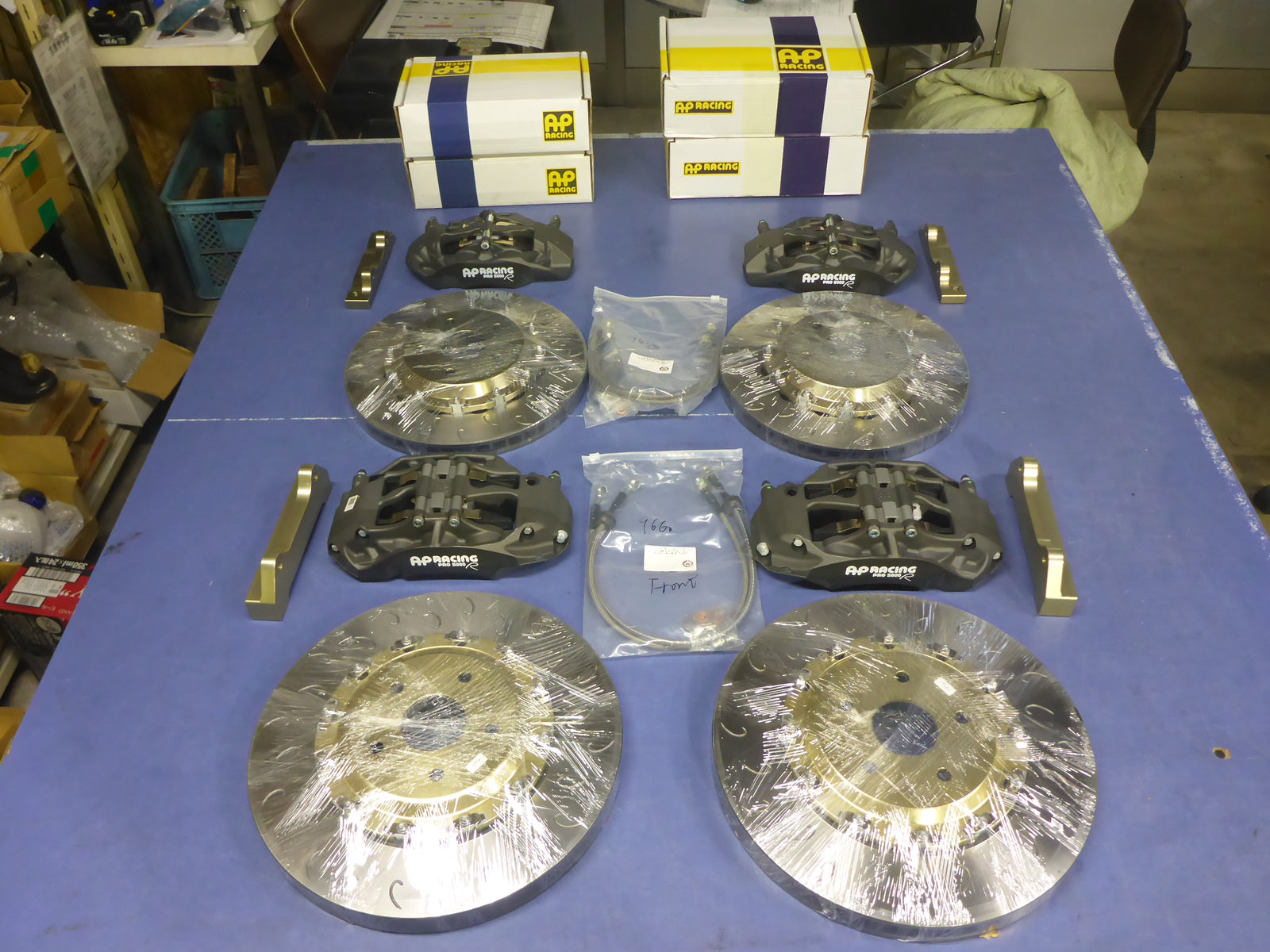 REVOLUTION AP RACING'R 6 POD FRONT BRAKE CP9660 & 4 POD REAR BRAKE KIT CP9440 FRONT AND REAR SET FOR TOYOTA 86 SUBARU BRZ ZN6 ZC6 RZN6-APR64-CP9660-9440