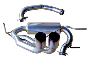 M&M HONDA SUPER TITANIUM 70Φ TWIN MUFFLER, CENTER PIPE FOR S660 JW5 00500-JW5-W001