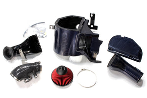 M&M HONDA INTAKE SYSTEM KIT BLUE CARBON KEVLAR EVENTURI FOR CIVIC FK8 00405-FK8-M001-BLUE