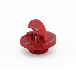 M&M HONDA OIL FILLER CAP HYBRID RACING V2 SLIM RED FOR HONDA CIVIC FL5 00015-OFC-HR01-R