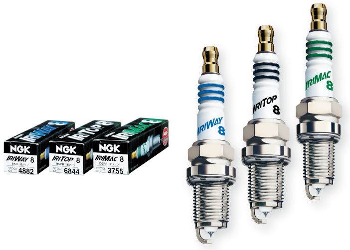 NGK IRITOP8 SPARK PLUGS 6844