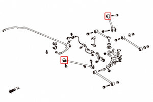 M&M HONDA REAR TRAILING LEADING ARM REINFORCED BUSHARDRACE FOR HONDA ACCORD CL7 00800-CL7-M004