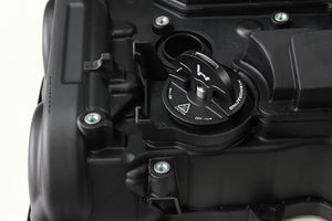 M&M HONDA OIL FILLER CAP HYBRID RACING V2 SLIM BLACK FOR HONDA CIVIC FL5 00015-OFC-HR02-B