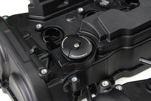 M&M HONDA OIL FILLER CAP HYBRID RACING V2 SLIM BLACK FOR HONDA CIVIC FL5 00015-OFC-HR02-B