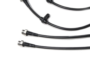 M&M HONDA BLACK STAINLESS BRAKE LINE FITTING STEEL TYPE 1 FOR CIVIC FD2 00601-FD2-M001