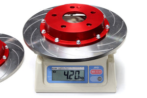 M&M HONDA LIGHTWEIGHT 2-PIECE BRAKE ROTOR KIT REAR GENUINE REPLACEMENT TYPE FOR HONDA CIVIC FL5 00604-FL5-BR01