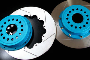 M&M HONDA 2 PIECE BRAKE ROTOR BELL HAT COLOR ORDER BLUE ALUMITE COLOR FOR  00600-BHC-M001-BL