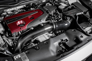 M&M HONDA RED CARBON KEVLAR ENGINE COVER VENTURI FOR CIVIC FK8 00405-FK8-M004