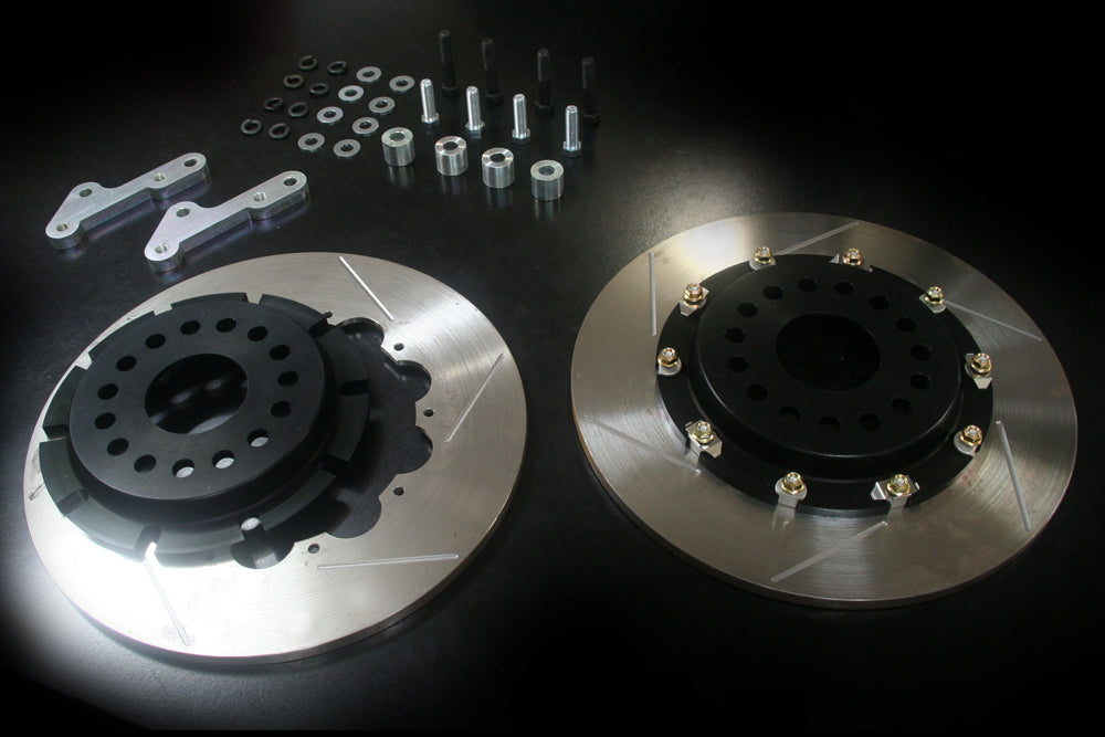 M&M HONDA 2 PIECE BIG BRAKE ROTOR KIT REAR FLOATING TYPE FOR S2000 AP1 AP2 00604-AP1-R002