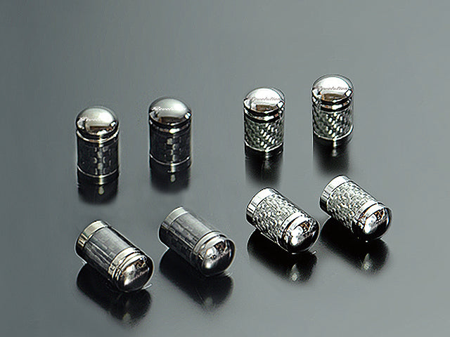 REVOLUTION CARBON AIR VALVE CAP BLACK CARBON X BLACK PLATING TOP FOR  REVO-CAV-B