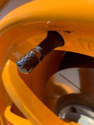 REVOLUTION CARBON AIR VALVE CAP BLACK CARBON X BLACK PLATING TOP FOR  REVO-CAV-B