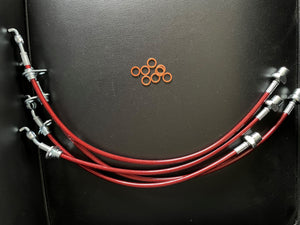 REVOLUTION STAINLESS MESH BRAKE LINE SET FOR TOYOTA GR YARIS GXPA16 GXPA-SBS