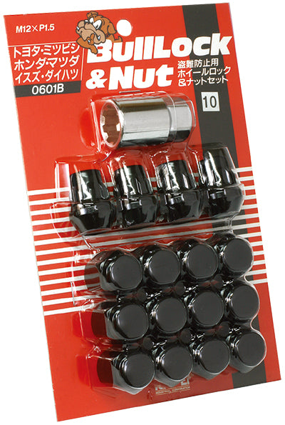 KYO-EI 21HEX 16 PIECES (NUT 12 / LOCK 4) BAG TYPE BULL LOCK 0601B M12xP1.5 0601B