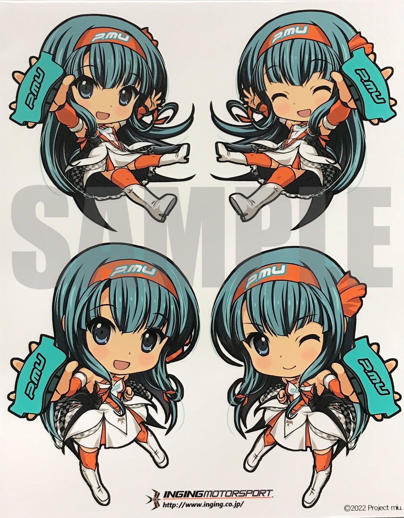 INGING MOTORSPORT MIU-CHAN STICKER 2022 FOR  INGING-MOTORSPORT-00006