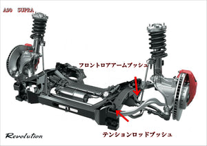 REVOLUTION TENSION ROD PILLOW BUSH FOR TOYOTA SUPRA A90 A90-TRPB