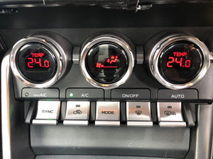 REVOLUTION COLORED AIR CONDITIONER DIAL VER2 BLACK FOR TOYOTA GR86 ZN8 SUBAUR BRZ ZD8 RZN8-CAD2-BK
