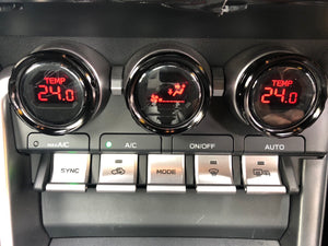 REVOLUTION COLORED AIR CONDITIONER DIAL VER2 Red FOR TOYOTA GR86 ZN8 SUBAUR BRZ ZD8 RZN8-CAD2-R