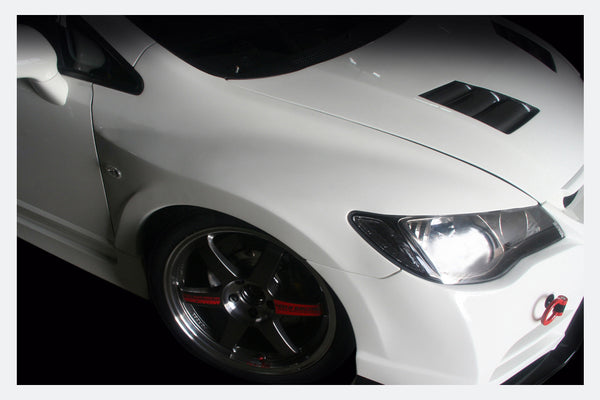 M&M HONDA FRONT WIDE FENDER TYPE MR LEFT AND RIGHT SET FOR CIVIC