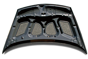 M&M HONDA CARBON BONNET PLAIN WEAVE CARBON FRP TYPE NR FOR CIVIC FD2 Mugen RR 01100-FD2-NR001