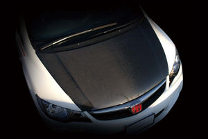 M&M HONDA CARBON BONNET TWILL CARBON FRP TYPE N2 FOR CIVIC FD2 Mugen RR 01100-FD2-N2001