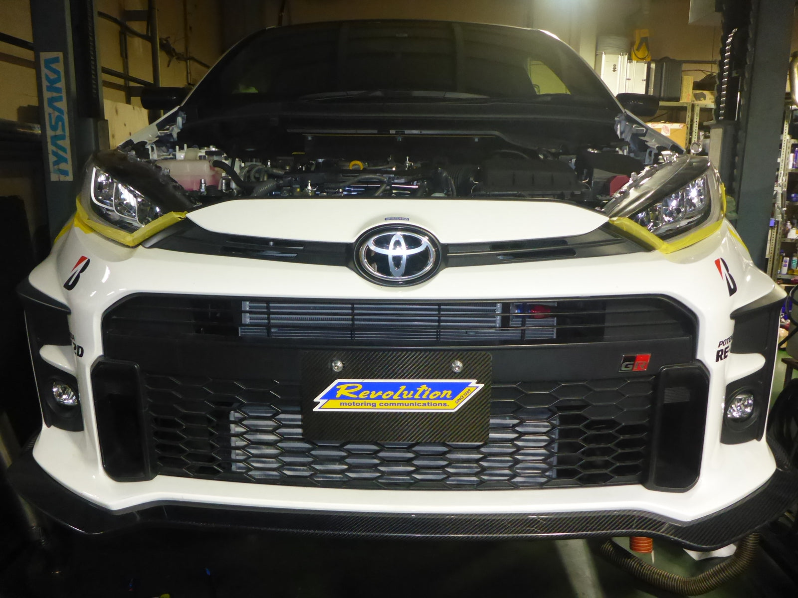 REVOLUTION FRONT LIP SPOILER CARBON FOR TOYOTA GR YARIS GXPA16 GXPA-FLC