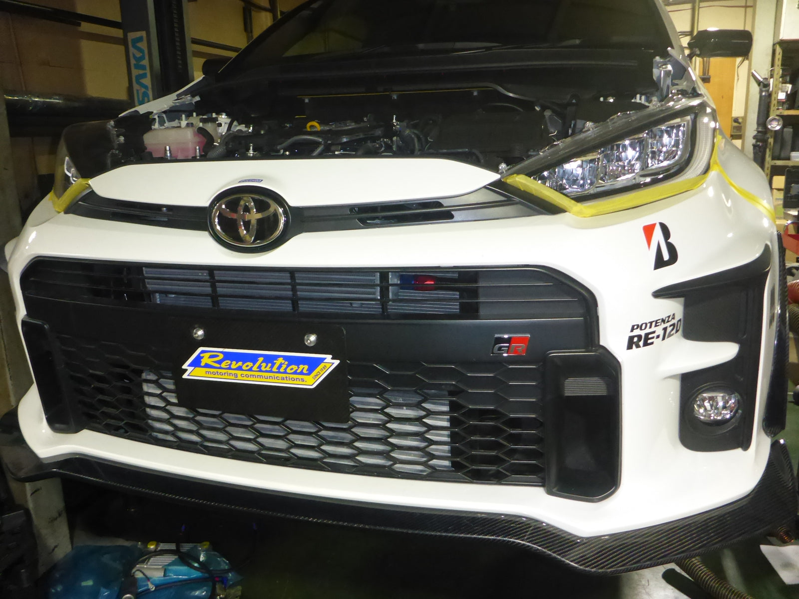 REVOLUTION FRONT LIP SPOILER CARBON FOR TOYOTA GR YARIS GXPA16 GXPA-FLC