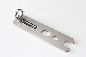 M&M HONDA STAINLESS STEEL 4-POINT SEAT BELT BRACKET CENTER SIDE (1 PIECE) FOR HONDA CIVIC FL5 01710-FL5-M002-IN