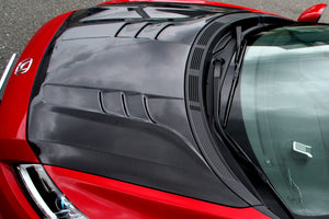 M&M HONDA CARBON BONNET TYPE MR PLAIN WEAVE CARBON FRP TYPE MR2 FOR CR-Z ZF1 ZF2 01100-ZF1-MR002