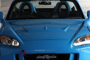 M&M HONDA PLAIN WEAVE CARBON BONNET WITH DUCT CARBON FRP TYPE S2 FOR S2000 AP1 AP2 01100-AP1-S002