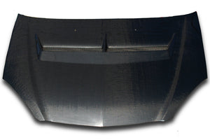 M&M HONDA PLAIN WEAVE CARBON BONNET WITH DUCT CARBON FRP TYPE S2 FOR INTEGRA DC5 01100-DC5-S002