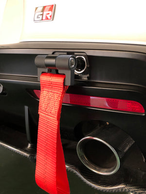 REVOLUTION LIGHTWEIGHT TRACTION HOOK REAR RED FOR TOYOTA SUPRA A90 A90-LWT-RR