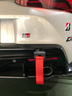 REVOLUTION LIGHTWEIGHT TRACTION HOOK REAR RED FOR TOYOTA SUPRA A90 A90-LWT-RR