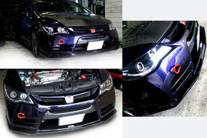 M&M HONDA FRONT FOLDABLE TOW HOOK YELLOW FOR CIVIC FD2 01713-FD2-M001-Y