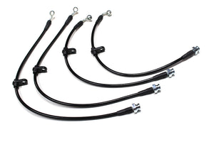 M&M HONDA BLACK STAINLESS BRAKE LINE FITTING STEEL TYPE 1 FOR CIVIC EP3 00601-EP3-M001