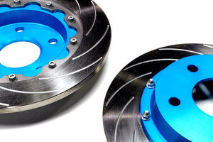 M&M HONDA LIGHTWEIGHT 2-PIECE BRAKE ROTOR KIT REAR GENUINE REPLACEMENT TYPE FOR HONDA CIVIC FL5 00604-FL5-BR01