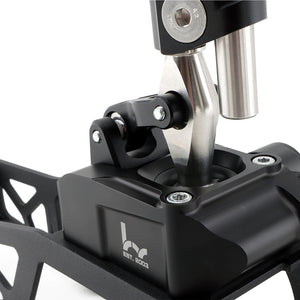 M&M HONDA SHORT SHIFTER ASSEMBLY BLACK COLOR HYBRID RACING FOR ACCORD CL7 00111-CL7-HR01B